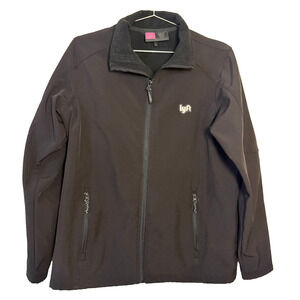 Lyft 1K Rides Men's Softshell Jacket‎ Fleece Lined Black Size S Mens